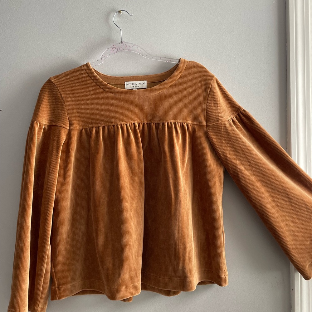 Button & Thread Brown Corduroy Top